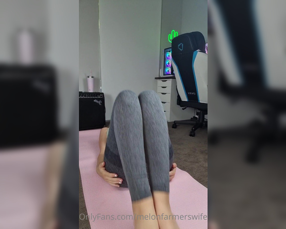 Melonfarmerswife OnlyFans - A little request naughty stretch video I really need to try some of these positions with a dick