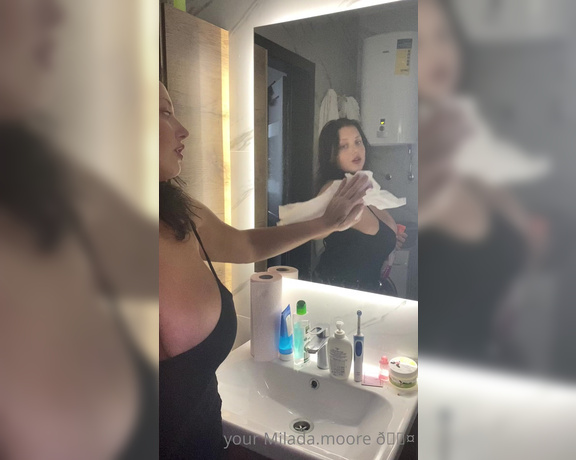 Milada Moore aka Miladamoore OnlyFans - Wanna clean with me)