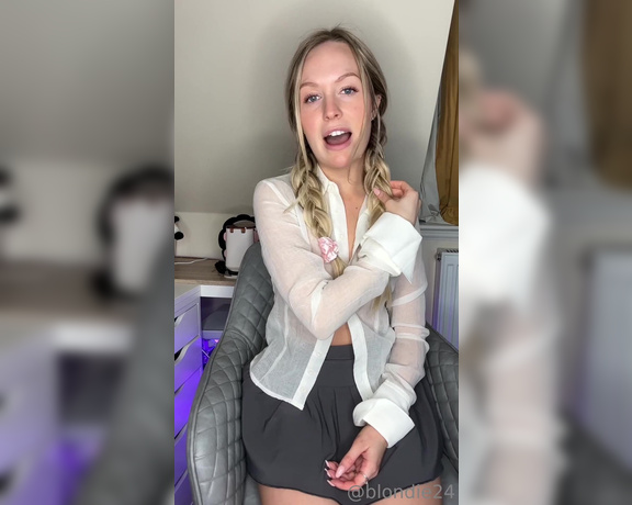 Blondie24 OnlyFans - College Girl and Professor Roleplay Would you give this naughty girl an A in your class