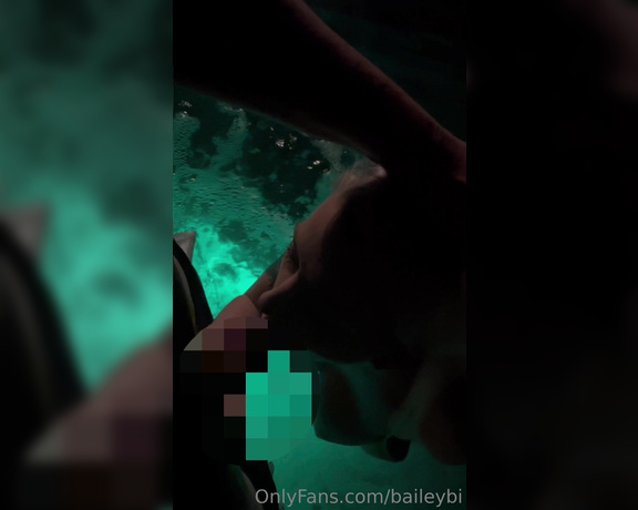 Bailey Johnson aka Baileybi OnlyFans - Of course sometimes you just have to suck one in the hot tub!!! They neighbors did come home and we