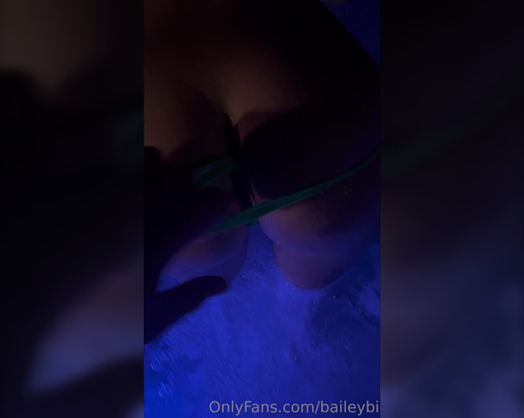 Bailey Johnson aka Baileybi OnlyFans - Of course sometimes you just have to suck one in the hot tub!!! They neighbors did come home and we