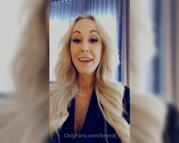 Brandi Love aka Brandi_love OnlyFans - Wanna have some fun CUM see me in the DMs and maybe Ill let you know whats under this black busi