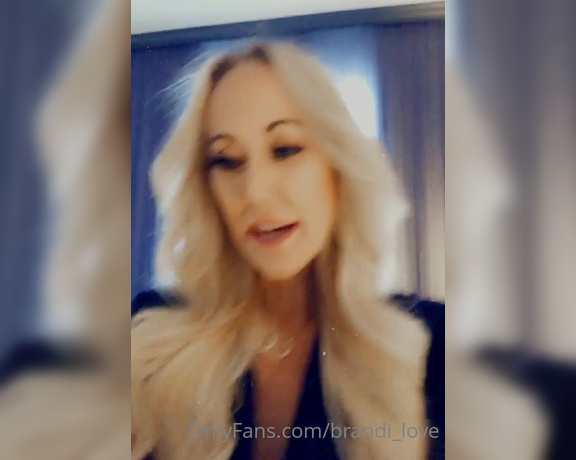 Brandi Love aka Brandi_love OnlyFans - Wanna have some fun CUM see me in the DMs and maybe Ill let you know whats under this black busi