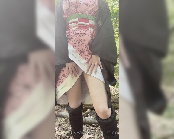 Clueloo OnlyFans - Demon style stripping in the forest for you