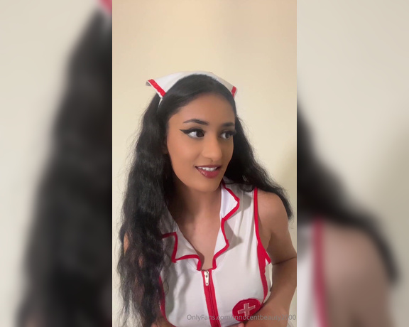 Kayla Kapoor aka Innocentbeauty2000 OnlyFans - Naughty nurse, sexy police woman, princess jasmine, which one should I wear or if you have anymore