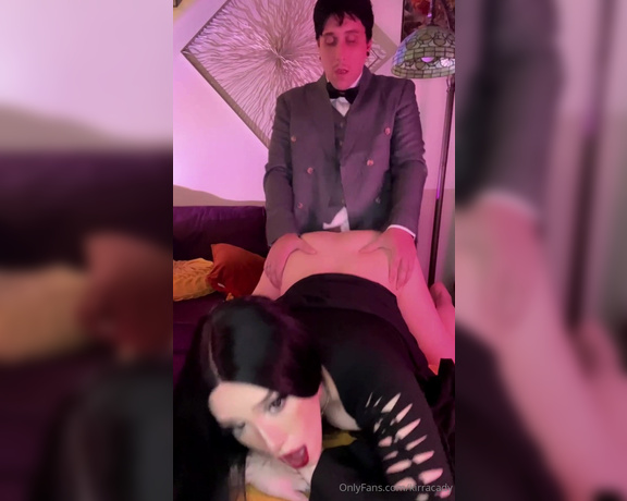 Kirra Cady aka Kirracady OnlyFans - Morticia and Gomez quickie and cream pie