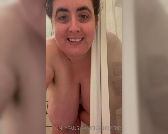 Marie Sweets BBW aka Ramenslurperr OnlyFans - Just me in the shower with a little orgasm Idk how sexy this is but it was fun! The fan background