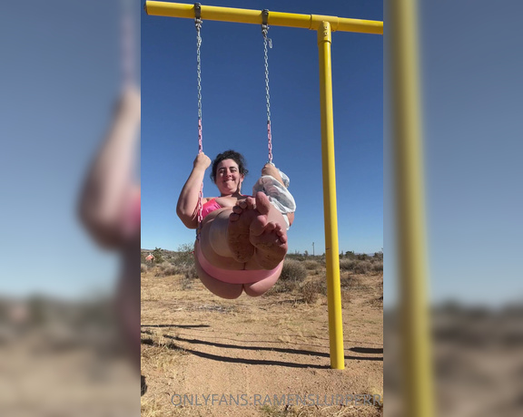 Marie Sweets BBW aka Ramenslurperr OnlyFans - Do you still swing on swings sometimes Climb trees Throw rocks Make drawings to nowhere How do you p