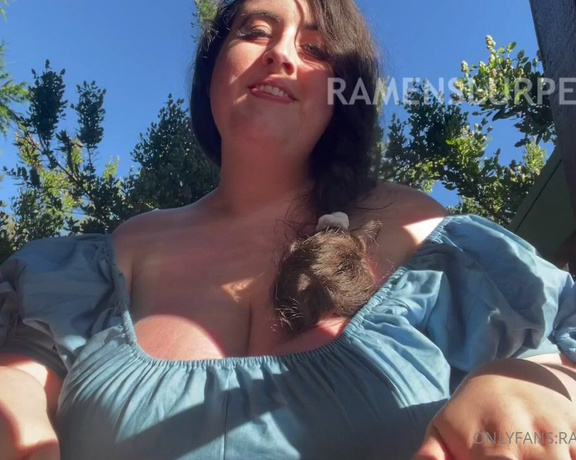 Marie Sweets BBW aka Ramenslurperr OnlyFans - Here is my titty fuck & blow job video for anyone who missed it (filmed on private property)