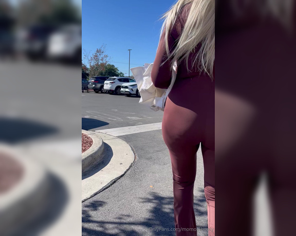 Momof5booty OnlyFans - Walking out of Hobby Lobby! Do you like my brown Bodysuit I turned a lot of heads this day!