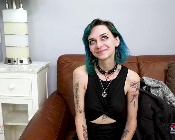 (BrandNewAmateurs) Inara - Tatted Blue-Hair Waife Gets it in the Ass,  Anal, Brunette, Blowjob, Domination, Hairy, Rimming, Swallow, Tattoos, Toys