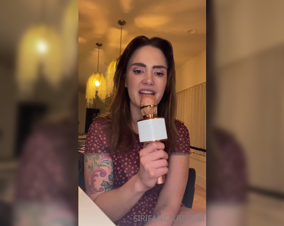 Siri Dahl aka Siridahl OnlyFans - KARAOKE TIME Thanks @redguard10 for the karaoke mic Took me a while to get around to using it 6