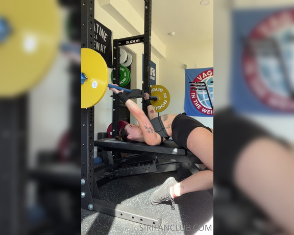Siri Dahl aka Siridahl OnlyFans - Wednesday is usually bench press day for me! My favorite lift here I am doing 50kg close grip p 2