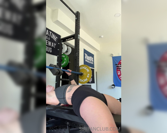 Siri Dahl aka Siridahl OnlyFans - Wednesday is usually bench press day for me! My favorite lift here I am doing 50kg close grip p 1