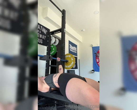 Siri Dahl aka Siridahl OnlyFans - Wednesday is usually bench press day for me! My favorite lift here I am doing 50kg close grip p 1