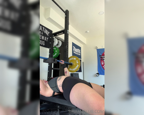 Siri Dahl aka Siridahl OnlyFans - Wednesday is usually bench press day for me! My favorite lift here I am doing 50kg close grip p 1