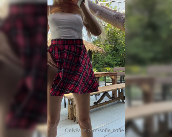 Sofie Mills aka Sofie_mills OnlyFans - Ooops what is there under that skirt  hehe