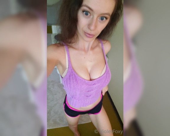 Violet Foxy aka Violetfoxy OnlyFans - A lil posing and stripping out of a cute outfit (this might be one of my specialties lol)