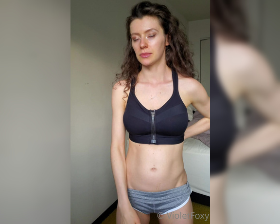 Violet Foxy aka Violetfoxy OnlyFans - Recap of the days filmin… A little boob tease, sports bra unzip, and Loser symbol Do you guys th 1