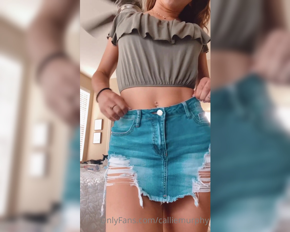 Callie Murphy aka Calliemurphy OnlyFans - My skirt is so short want to look up under it