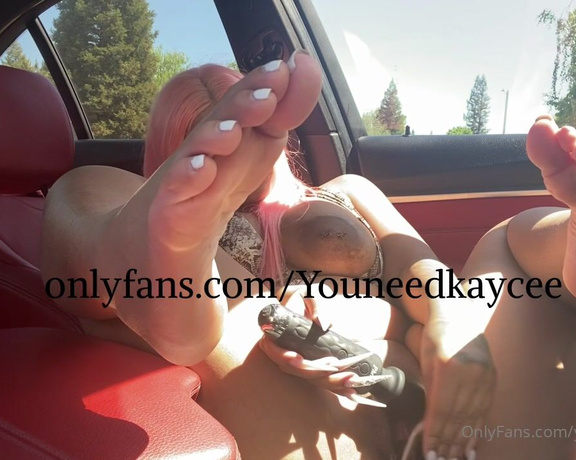 Youneedkaycee OnlyFans - Came so hard I accidentally honked the horn