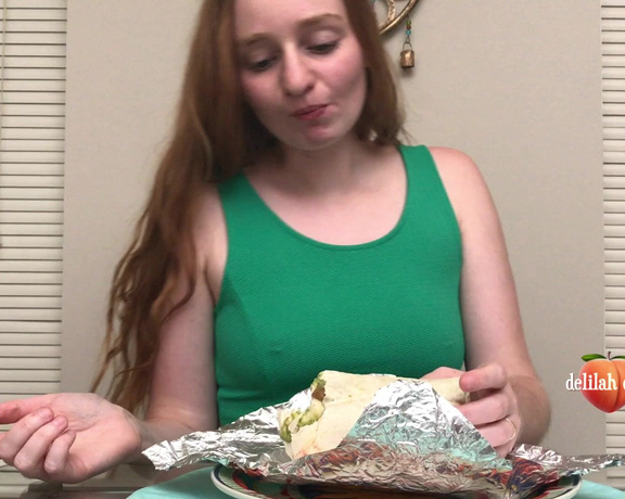 Delilah Cass Skinny Girl Eats Huge Burrito