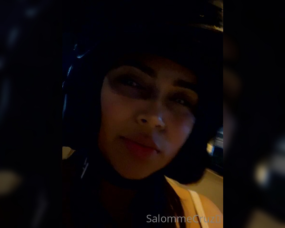 SalommeCruz aka Salommecruz OnlyFans - Flashing tits while I ride a motorcycle Im excited about being discovered even though Im still 5