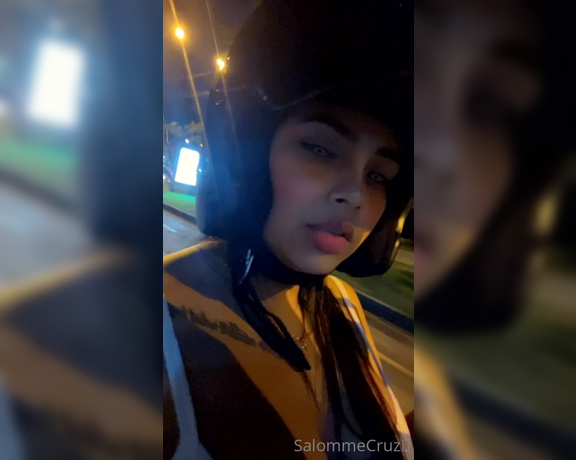 SalommeCruz aka Salommecruz OnlyFans - Flashing tits while I ride a motorcycle Im excited about being discovered even though Im still 5