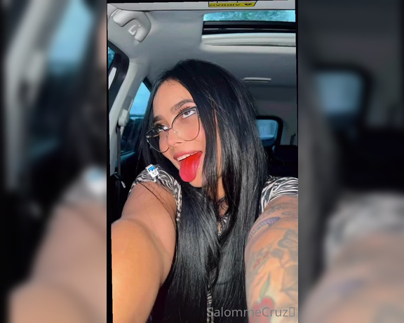 SalommeCruz aka Salommecruz OnlyFans - Touching kitty in my car 7