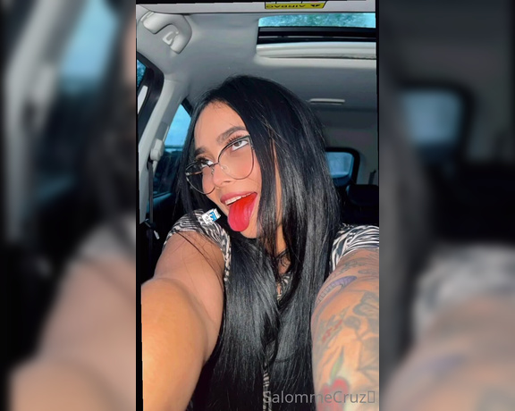 SalommeCruz aka Salommecruz OnlyFans - Touching kitty in my car 7