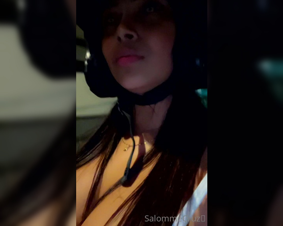 SalommeCruz aka Salommecruz OnlyFans - Flashing tits while I ride a motorcycle Im excited about being discovered even though Im still 3