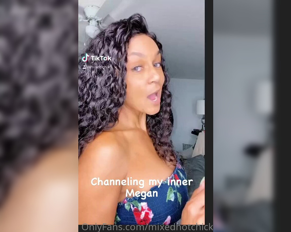 Sonya Red aka Mixedhotchick OnlyFans - I’m not sure why TIKTOK deleted this, but wont delete anyone humping the ground for the WAP dance