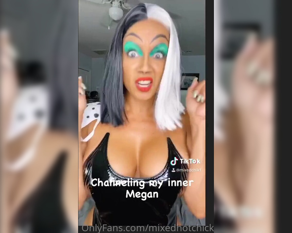 Sonya Red aka Mixedhotchick OnlyFans - I’m not sure why TIKTOK deleted this, but wont delete anyone humping the ground for the WAP dance