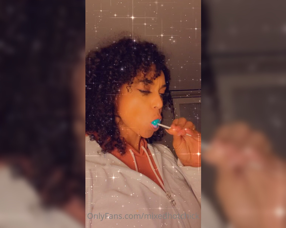 Sonya Red aka Mixedhotchick OnlyFans - Some things shouldnt be eaten in public