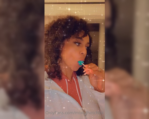 Sonya Red aka Mixedhotchick OnlyFans - Some things shouldnt be eaten in public