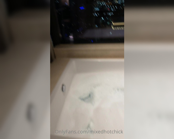 Sonya Red aka Mixedhotchick OnlyFans - Its the tub overlooking the city for me