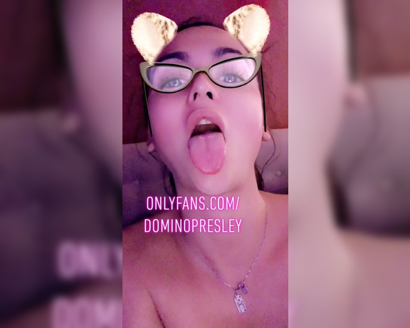 THE DOMINO PRESLEY aka Dominopresley OnlyFans - Cum spit in my mouth