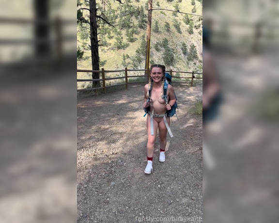 Babykaitt Fansly - HIKING SEX TAPE It was so hot out I started stripping on our hike until I’m completely