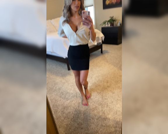 Autumn Blair aka Autumndoll_xo OnlyFans - OOTD Off to work! Don’t stare too much, you’ll end up in HR not pictured tall black heels