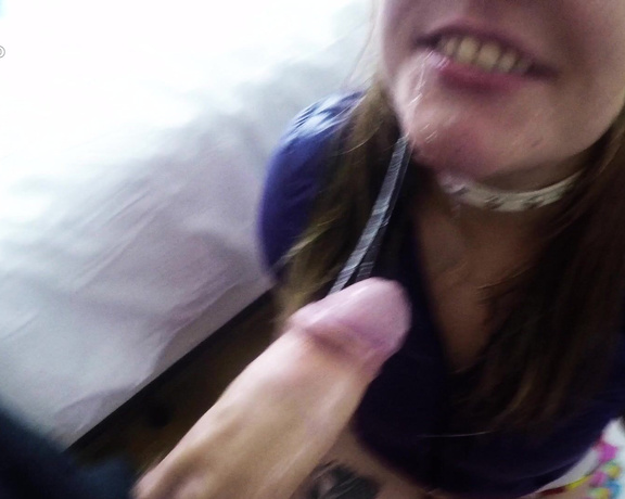 Dirtykristy Purple Jacket Pink Lollipop Blowjob