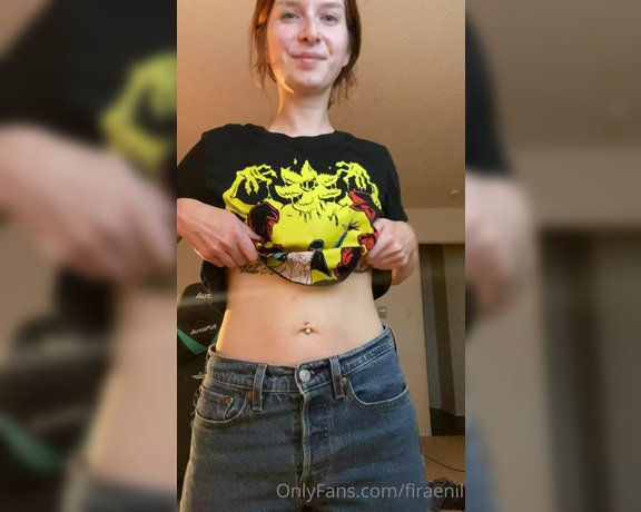 June Berry aka Juneberry444 OnlyFans - When you are tying to do a titty drop but you have hiccups and there’s people yelling outside…