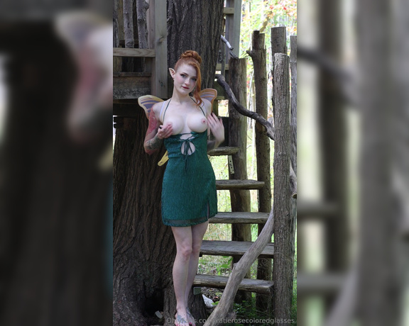 Katie aka Katierosecoloredglasses OnlyFans - Be honest, have you ever fantasized about Tinkerbell before Video taken on private property