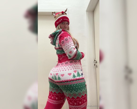 MichaBubbles aka Michabubblesvip OnlyFans - I look so adorable in my Christmas pyjamas Wanna see what it’s hiding under