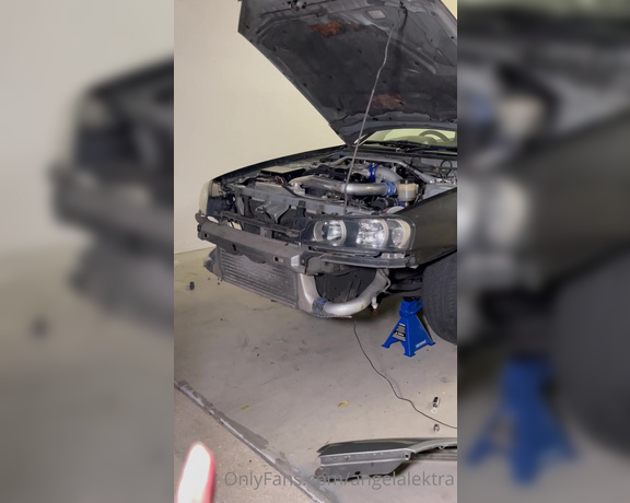 Princess aka E30princess OnlyFans - Spent the afternoon prepping the r34 for its new look, swipe to watch the update videos hehe 3 5