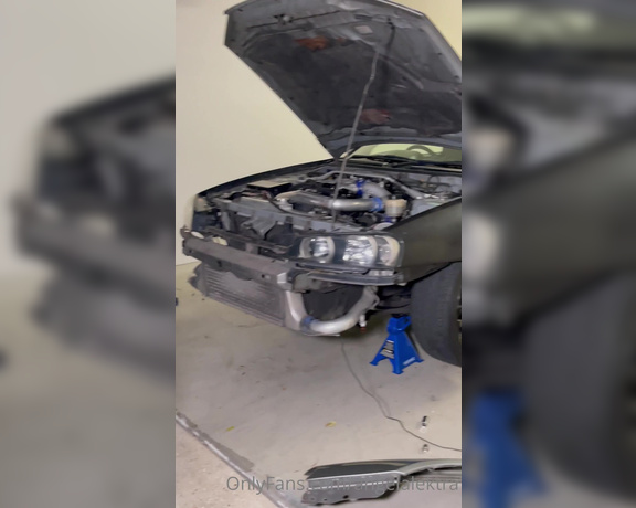 Princess aka E30princess OnlyFans - Spent the afternoon prepping the r34 for its new look, swipe to watch the update videos hehe 3 5