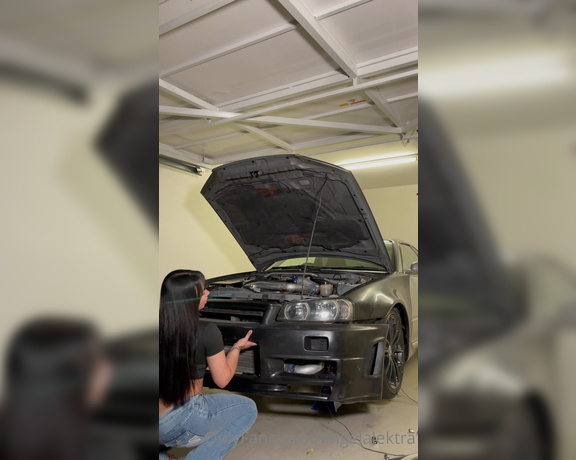 Princess aka E30princess OnlyFans - Spent the afternoon prepping the r34 for its new look, swipe to watch the update videos hehe 3 5