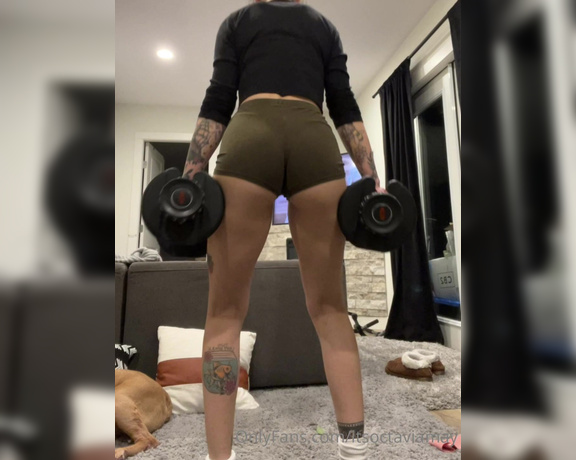 Octavia May aka Itsoctaviamay OnlyFans - Hope you like this … recorded my workout last night to nitpick my form and thought you might want