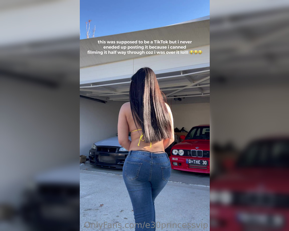 Princess aka E30princess OnlyFans - Just dropped the r34 off at the shop for paint and panel hehehehhe swipe for the update video 5