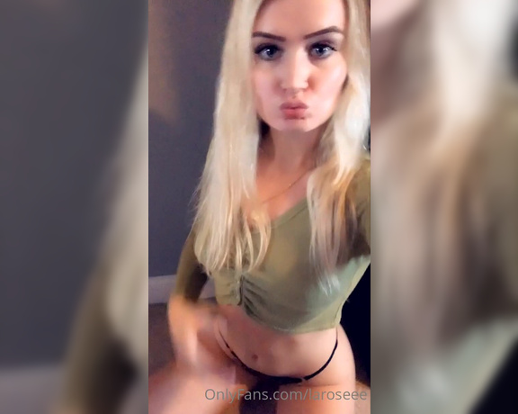 Rose aka Laroseee OnlyFans - Rip these clothes off me and fuck me baby I’m so horny right now