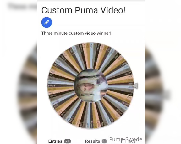 Puma Swede aka Pumaswede OnlyFans - Congrats to the special winner of a 3 minute custom video! Thank you to everyone who entered!